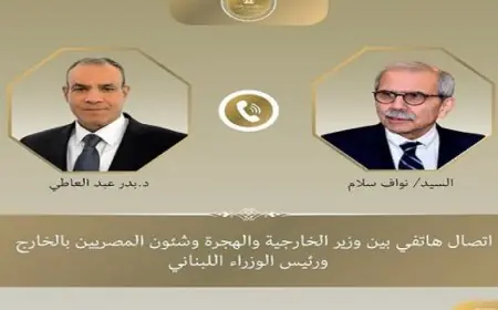 وزير الخارجية المصري يعبر عن دعم مصر الثابت للبنان ويؤكد احترام سيادته وسلامة أراضيه