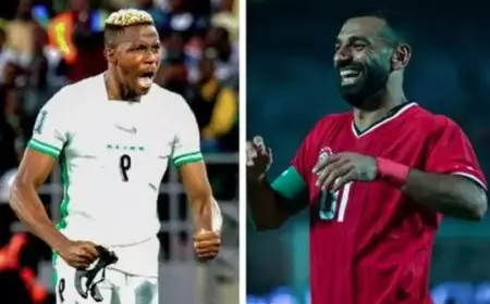 مباراة مصر ونيجيريا في أمم أفريقيا تشهد تألق صلاح وأوسيمين وتحقيق أرقام قياسية جديدة