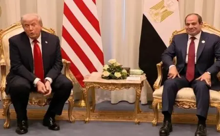 ترامب يثني على جهود الرئيس السيسي في إنهاء القتال بغزة ويعرض الوساطة بين مصر وإثيوبيا