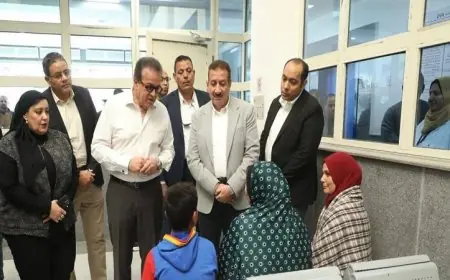 وزير الصحة يقوم بجولة تفقدية في مستشفيات المنوفية ويعرض صوراً حصرية