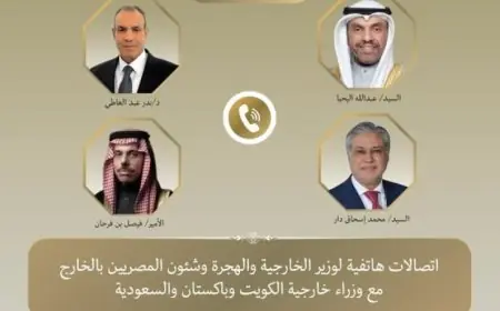 عبد العاطي يناقش القضايا الإقليمية عبر الهاتف مع وزراء الخارجية السعوديين والكويتيين والباكستانيين