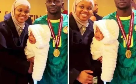 ساديو ماني وزوجته يحتفلان بفوز كأس أمم أفريقيا 2025 بحضور جماهيري رائع