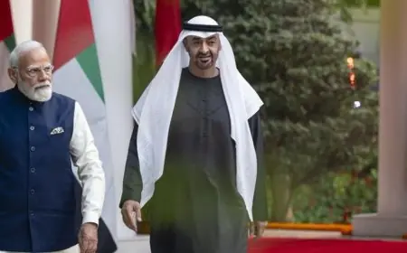 رئيس الإمارات ورئيس وزراء الهند يعززان التعاون في الشراكة الاستراتيجية بين البلدين
