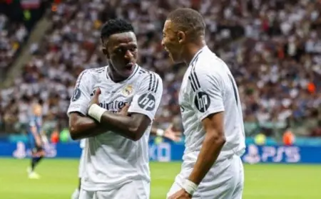 مبابي يساند فينيسيوس ويتحدث لجماهير ريال مدريد