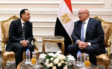 تهنئة خاصة من رئيس الوزراء للمستشار هشام بدوي بمناسبة توليه رئاسة مجلس النواب