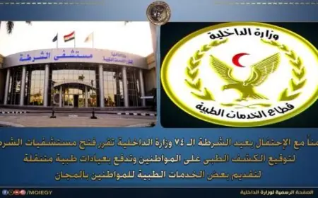 الداخلية تفتح مستشفيات الشرطة وعيادات متنقلة لخدمة المواطنين احتفالا بعيد الشرطة