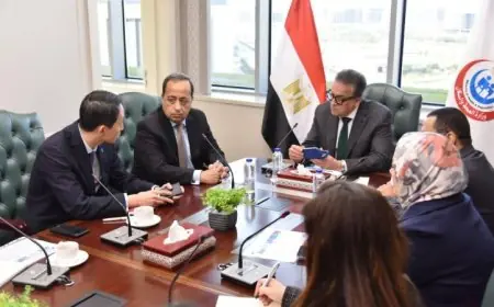 وزير الصحة يستعرض آفاق التعاون مع رئيس مدينة الدواء لتصنيع الأنسولين