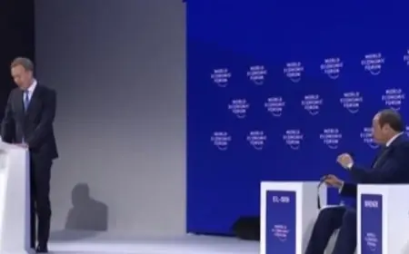 رئيس منتدى دافوس يشيد بجهود مصر والرئيس السيسي في تعزيز الاستقرار الإقليمي