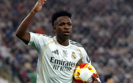 فينيسيوس جونيور يكافح من أجل التغلب على أزمة نفسية ورئيس ريال مدريد بيريز يؤكد دعمه له