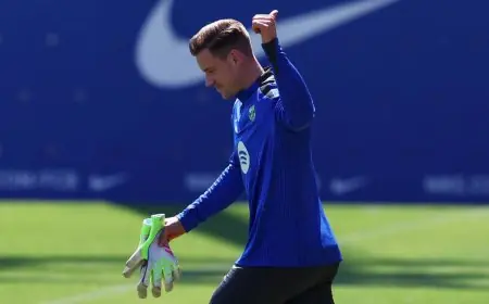 تير شتيغن يستعد بحماس للانطلاق في مغامرته الجديدة مع جيرونا