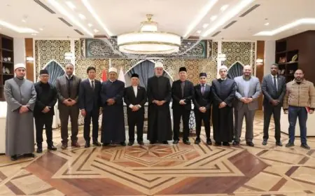 مفتي الجمهورية يطالب بتعزيز التعاون مع رئيس جامعة السلطان علي الإسلامية في بروناي