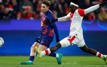 برشلونة يعزز فرصه في دوري الأبطال بفوز مثير على سلافيا براغ