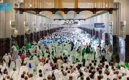العناية بالحرمين تستقبل أكثر من 78 مليون زائر ومؤمن في شهر رجب