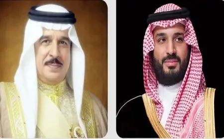 ولي العهد السعودي يرحب برسالة ملك البحرين الهامة لتعزيز العلاقات الثنائية