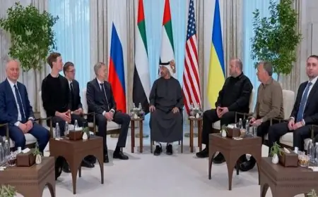 رئيس الإمارات يعلن عن دعم قوي لحل أزمة أوكرانيا