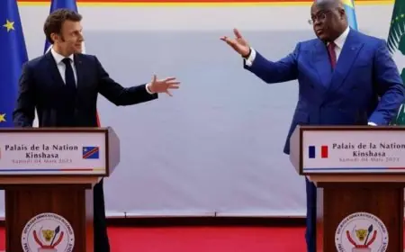 تشيسيكيدي وماكرون يناقشان الأوضاع الإنسانية المأساوية في شرق جمهورية الكونغو الديمقراطية