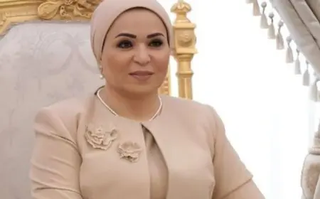 تهاني السيدة انتصار السيسي للشرطة المصرية بمناسبة عيدها الرابع والسبعين