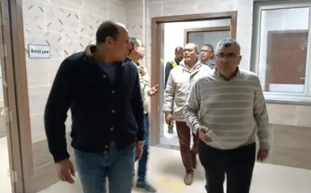 مساعد وزير الصحة تزور مشروع مستشفى العبور مع تقدم التنفيذ إلى 98%