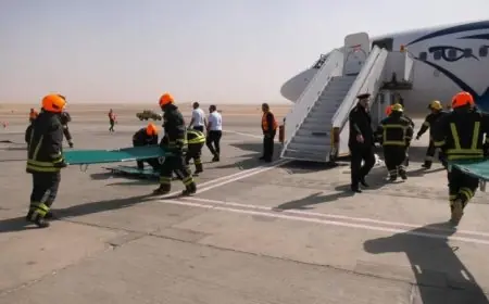 وزارة الطيران المدني تعزز جاهزية النقل الجوي من خلال تنفيذ تجربة طوارئ شاملة