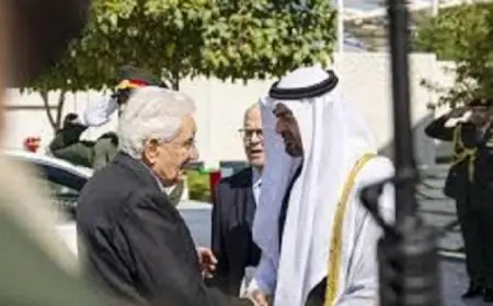 رئيس الإمارات يتباحث مع الرئيس الإيطالي حول تعزيز التعاون في أبوظبي