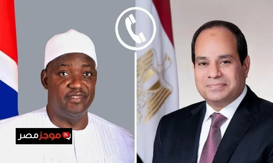 الرئيس السيسي ونظيره الجامبي يضعان خطة لتعزيز العلاقات الثنائية ومناقشة القضايا الإقليمية الساخنة