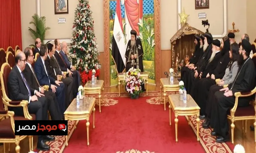 رئيس هيئة النيابة الإدارية يقدم تهنئته للبابا تواضروس الثاني بمناسبة عيد الميلاد المجيد صور