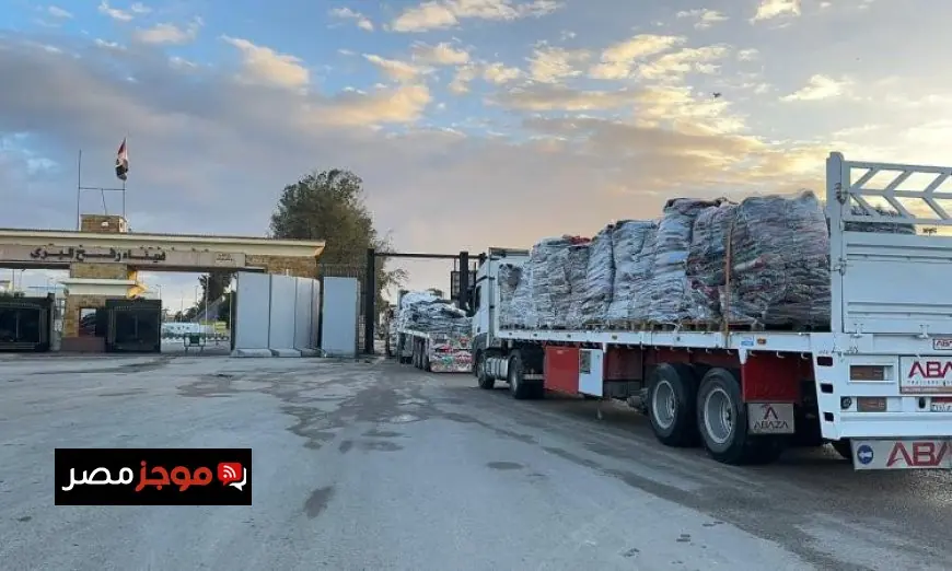 قافلة زاد العزة 114 تصل إلى غزة لتقديم الدعم للفلسطينيين