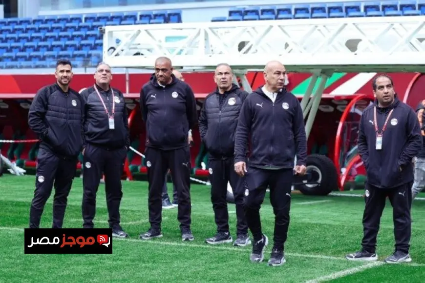 منتخب مصر يجري جولة في ملعب مباراة السنغال قبل نصف نهائي أمم إفريقيا