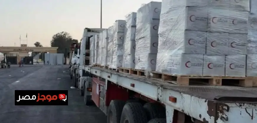 قافلة زاد العزة 117 تصل إلى الفلسطينيين في قطاع غزة لتعزيز الدعم الإنساني