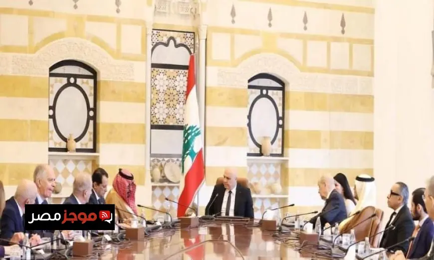 سفير مصر في لبنان يتواجد في اجتماع دول اللجنة الخماسية مع رئيس لبنان