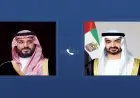 رئيس الإمارات وولي العهد السعودي يتناولان التصدي للاعتداءات الإيرانية