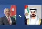 رئيس الإمارات وملك الأردن يناقشان التطورات الراهنة عبر اتصال هاتفي