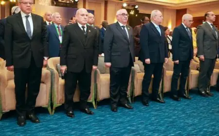 صور رئيس هيئة النيابة الإدارية يتابع الاجتماع التاسع لرؤساء المحاكم الدستورية