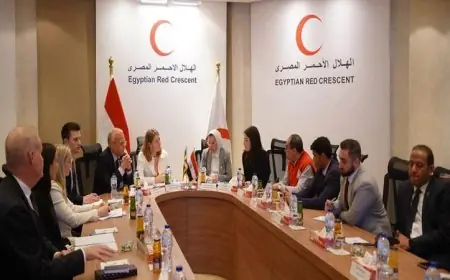 الهلال الأحمر يكشف عن مبادرات مصر لدعم الفلسطينيين خلال لقاء مع وزيرة الرعاية الصحية السويدية