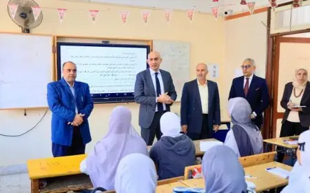عبد اللطيف يقوم بجولة مفاجئة في مدارس البحيرة للتأكد من سير العملية التعليمية بشكل منتظم
