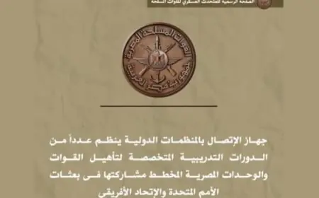 دورات تدريبية لتأهيل القوات المصرية للمشاركة الفعالة في بعثات الأمم المتحدة