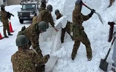 زيادة حصيلة ضحايا تساقط الثلوج الكثيف في اليابان إلى 46 قتيلا