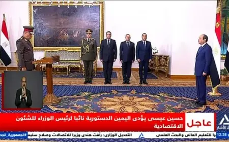 الحكومة الجديدة تؤدي اليمين الدستورية في بث مباشر أمام رئيس الجمهورية