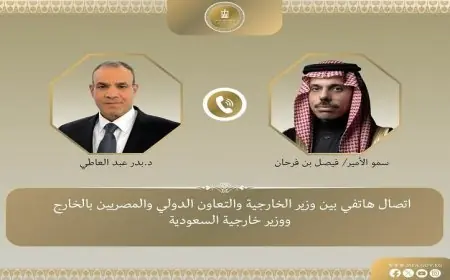 عبد العاطي وبن فرحان يعززان الروابط الأخوية المتينة بين مصر والسعودية