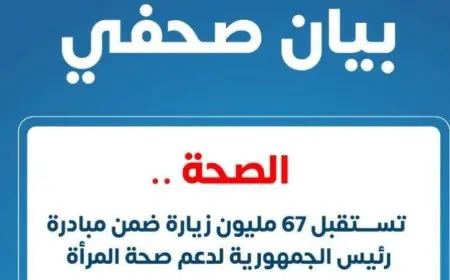 67 مليون زيارة لمبادرة رئيس الجمهورية لدعم صحة المرأة في وزارة الصحة