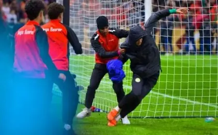 إسماعيل سيباري يشعر بالخجل ويعتذر لميندي إثر ما حدث في نهائي كأس أمم إفريقيا