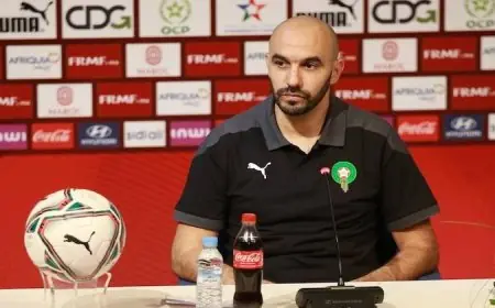 اجتماع مصيري يجمع لقجع والركراكي لتحديد مصير مدرب منتخب المغرب