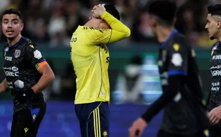 رونالدو يعاني في الشوط الأول وماني يتألق ليقود النصر للصدارة بهدف رائع