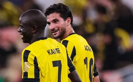 نغولو كانتي يتألق في مباراة الاتحاد والأخدود بينما يواصل كريم بنزيما معاناته مع فريقه