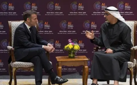 ولي عهد أبوظبي والرئيس الفرنسي يتصدران قمة نيودلهي لتعزيز التعاون الثنائي بين فرنسا والإمارات