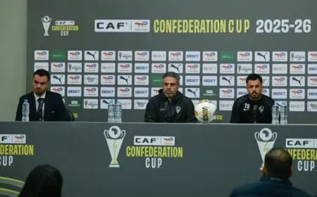 مؤتمر صحفي مثير لمعتمد جمال والونش قبل مواجهة الزمالك والمصري في الكونفدرالية غدًا