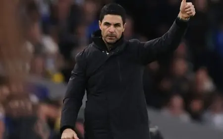 أرتيتا يعبر عن رضاه بعد انتصار أرسنال على ليدز وينتظر قرار ساكا