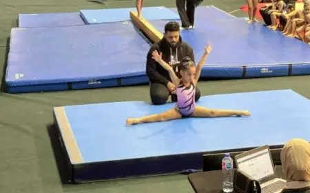 كيريا ثروت فايز تتألق في كأس مصر للجمباز الفني 2026 وتحصل على الميدالية الذهبية صور