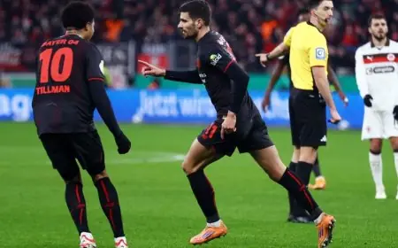 ليفركوزن يتجاوز سانت باولي ويتأهل لنصف نهائي كأس ألمانيا بكل جدارة