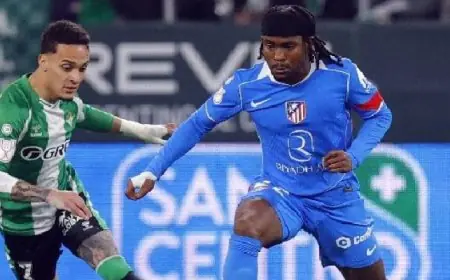 أتلتيكو مدريد يحقق انتصارا ساحقا على ريال بيتيس 5-0 ويتأهل لنصف نهائى كأس ملك إسبانيا